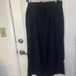 Belted Cropped Wide leg Pant In‎ Black In Size 2XL